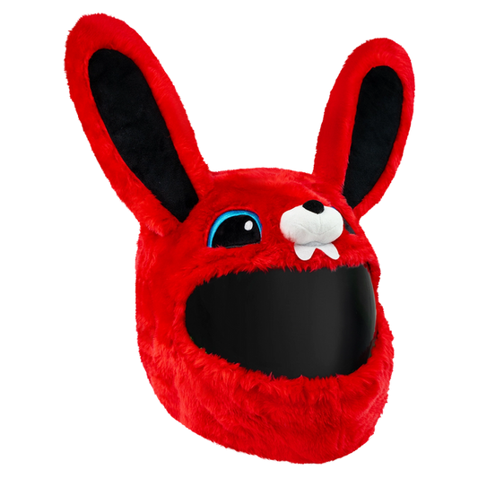 Red Bunny Helmet Cover